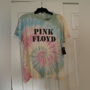 NWT Lucky brand Pink Floyd tie dye short sleeved T-shirt Medium.